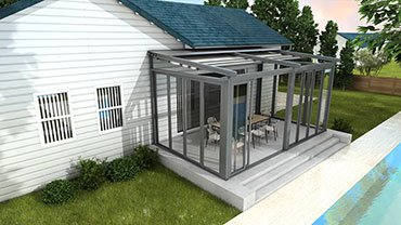 LT-08 Smooth Fold Glazed Wall