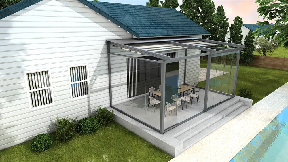 LT-04 Infinity Slide Double Glass Glazed Wall