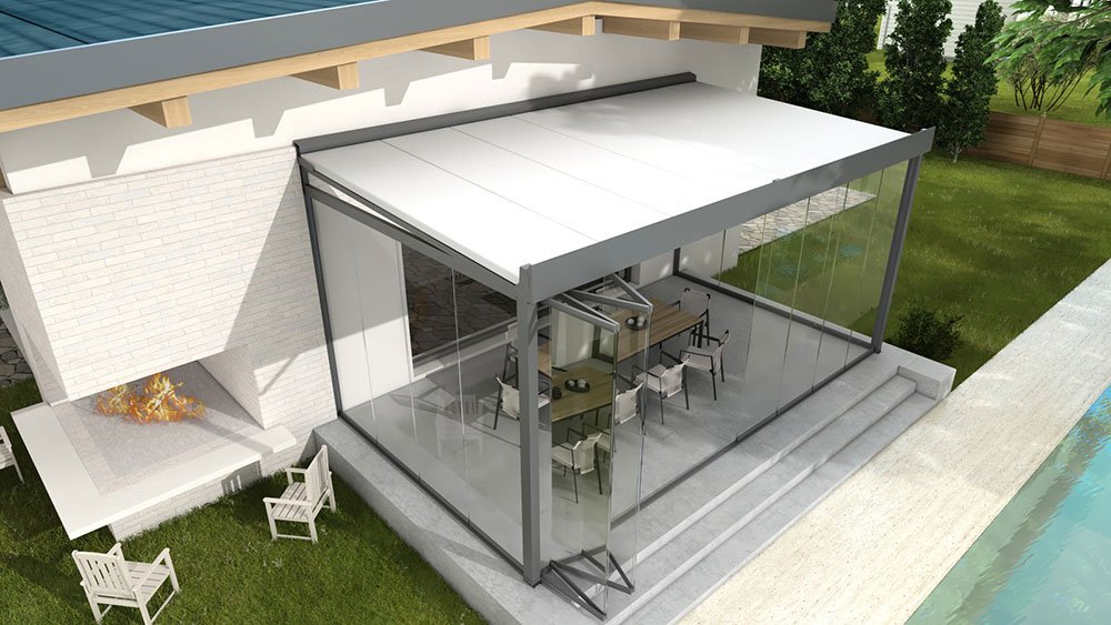 PR-08 Smooth Fold Glazed Wall